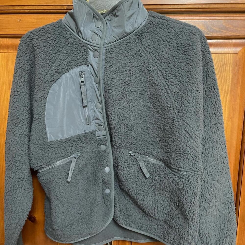 Love Tree Charcoal Fleece Jacket